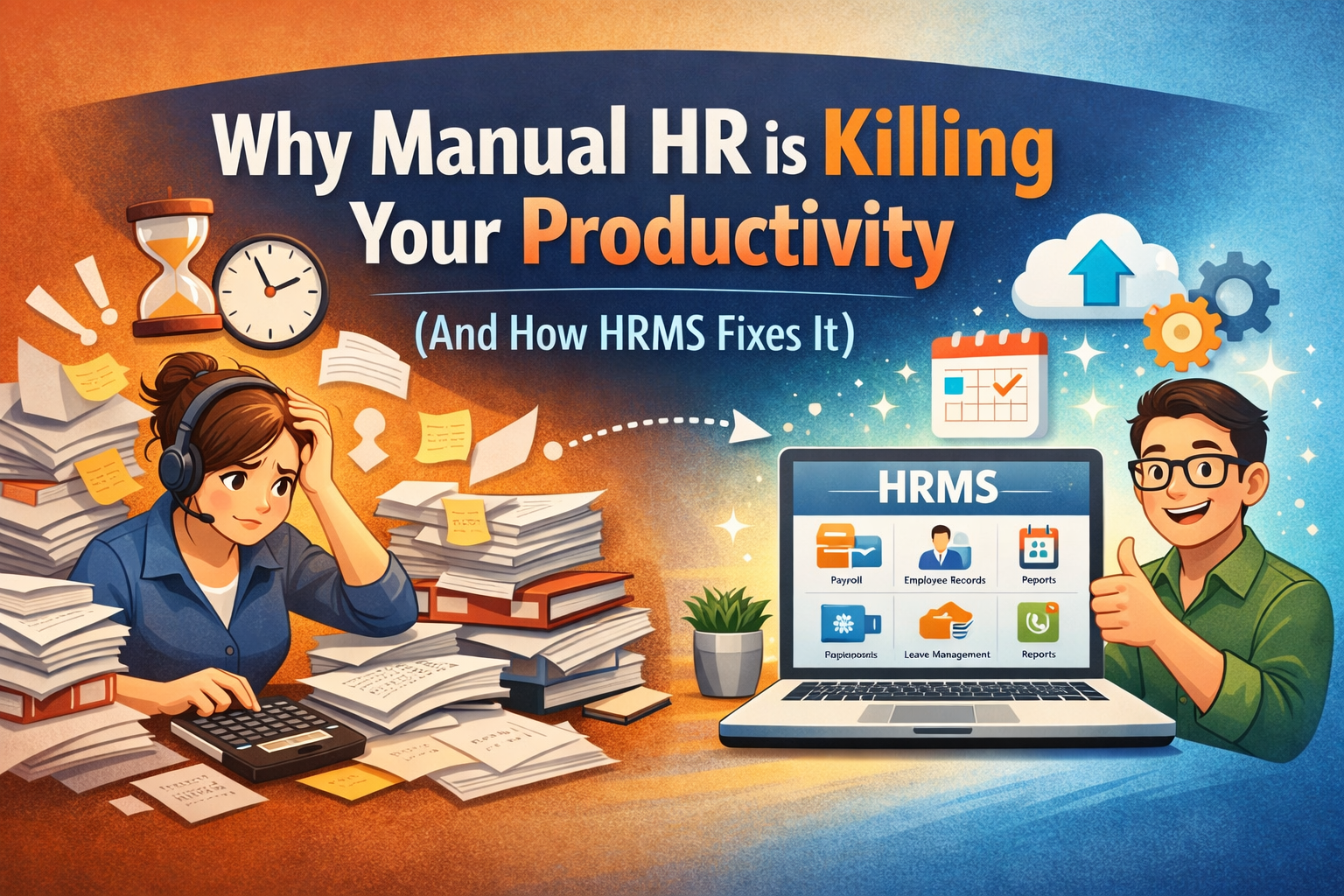 Why Manual HR is Killing Your Productivity (And How HRMS Fixes It)